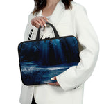 Night Forest And Moonlight Print Laptop Sleeve With Handle