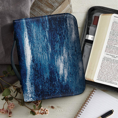Night Forest And Moonlight Print Leather Bible Cover