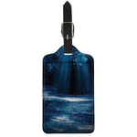 Night Forest And Moonlight Print Luggage Tag