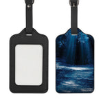Night Forest And Moonlight Print Luggage Tag
