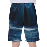 Night Forest And Moonlight Print Men's Beach Shorts