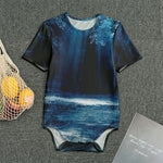 Night Forest And Moonlight Print Men's Bodysuit