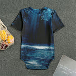 Night Forest And Moonlight Print Men's Bodysuit