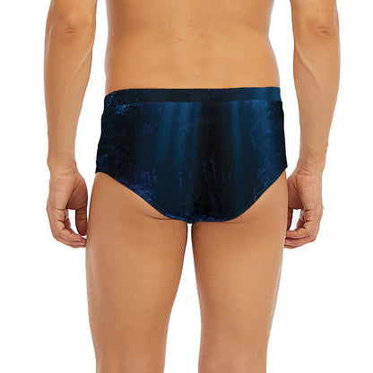 Night Forest And Moonlight Print Men's Briefs