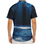 Night Forest And Moonlight Print Men's Deep V-Neck Shirt