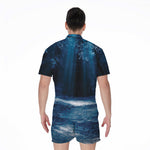 Night Forest And Moonlight Print Men's Rompers