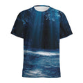 Night Forest And Moonlight Print Men's Athletic T-Shirt
