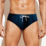 Night Forest And Moonlight Print Men's Swim Briefs