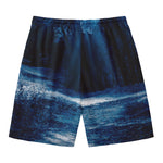 Night Forest And Moonlight Print Men's Swim Trunks