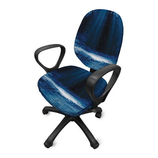Night Forest And Moonlight Print Office Chair Cover