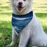 Night Forest And Moonlight Print Over The Collar Dog Bandana