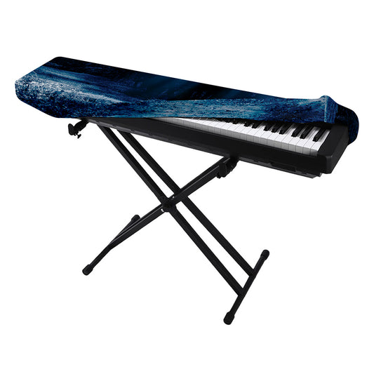 Night Forest And Moonlight Print Piano Keyboard Cover
