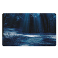Night Forest And Moonlight Print Polyester Doormat