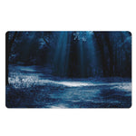 Night Forest And Moonlight Print Polyester Doormat