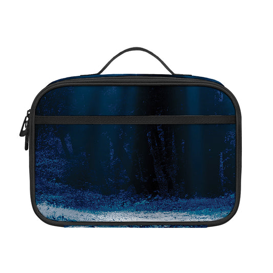 Night Forest And Moonlight Print Portable Lunch Bag