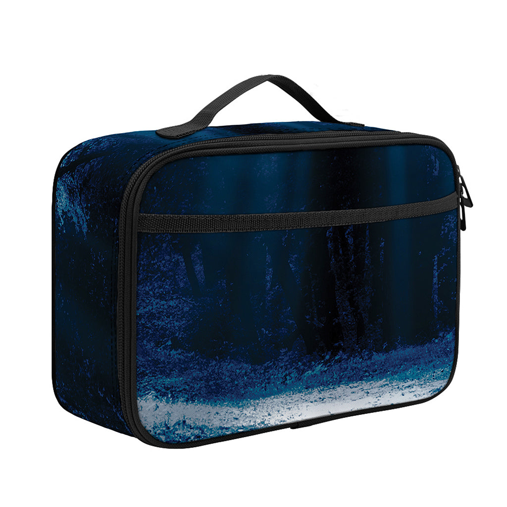 Night Forest And Moonlight Print Portable Lunch Bag