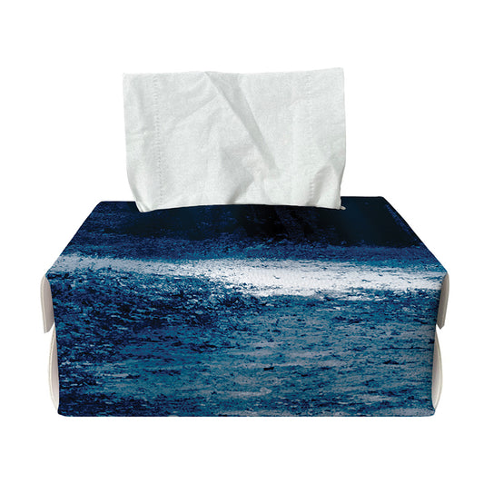 Night Forest And Moonlight Print Rectangle Tissue Box Cover