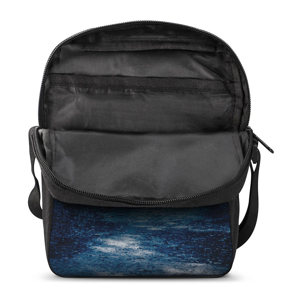 Night Forest And Moonlight Print Rectangular Crossbody Bag