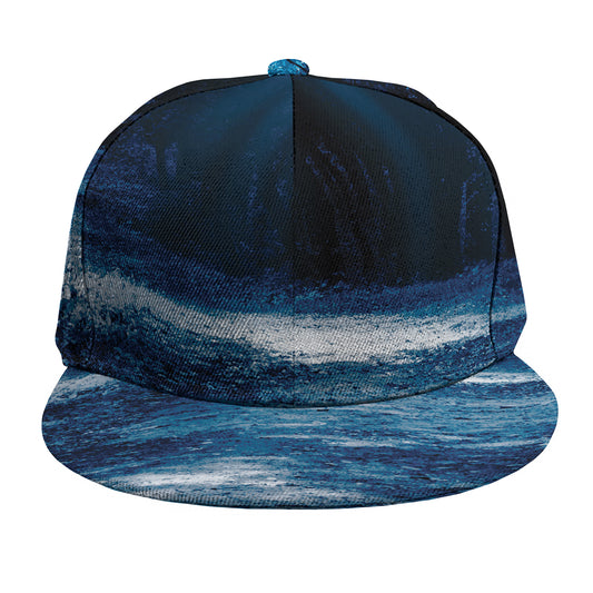 Night Forest And Moonlight Print Snapback Cap