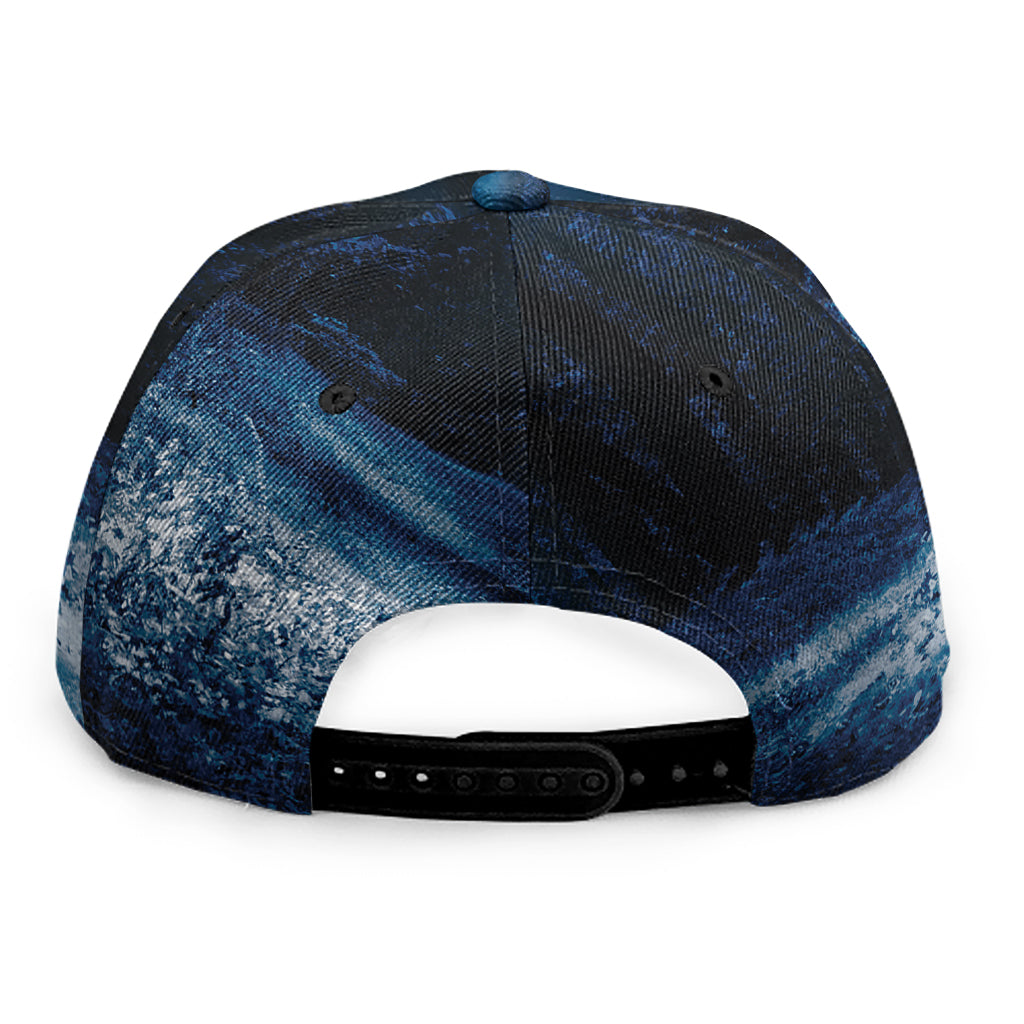 Night Forest And Moonlight Print Snapback Cap