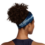 Night Forest And Moonlight Print Sports Headband