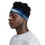 Night Forest And Moonlight Print Sports Headband