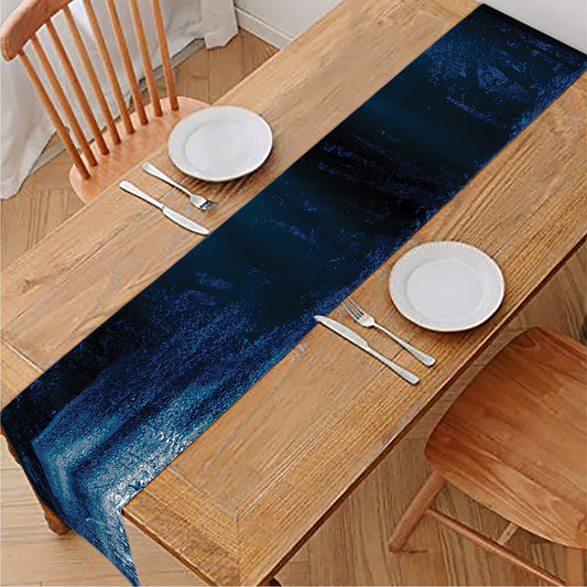 Night Forest And Moonlight Print Table Runner