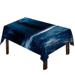 Night Forest And Moonlight Print Tablecloth