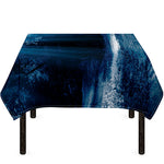Night Forest And Moonlight Print Tablecloth