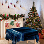 Night Forest And Moonlight Print Tablecloth