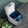 Night Forest And Moonlight Print Toilet Lid Cover