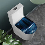 Night Forest And Moonlight Print Toilet Lid Cover