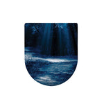 Night Forest And Moonlight Print Toilet Lid Cover