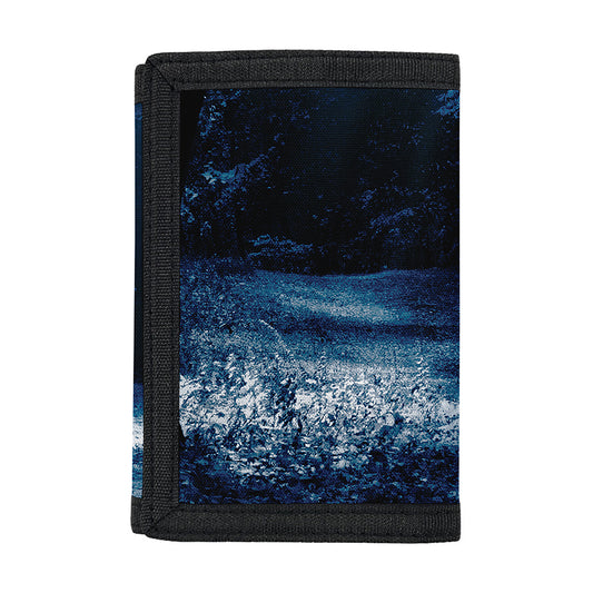 Night Forest And Moonlight Print Trifold Wallet