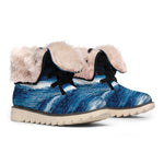 Night Forest And Moonlight Print Winter Boots