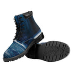 Night Forest And Moonlight Print Work Boots