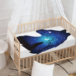 Night Forest Wolf Spirit Print Baby Crib Sheet