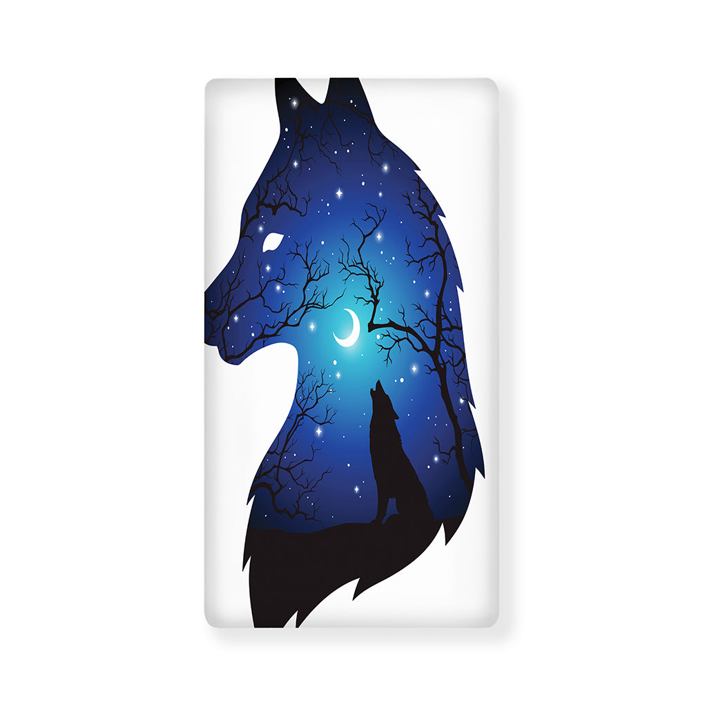 Night Forest Wolf Spirit Print Baby Crib Sheet