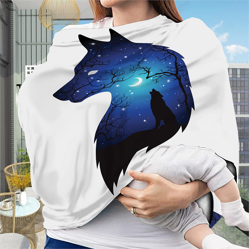 Night Forest Wolf Spirit Print Baby Seat Cover