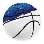 Night Forest Wolf Spirit Print Basketball