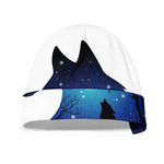 Night Forest Wolf Spirit Print Beanie