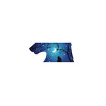 Night Forest Wolf Spirit Print Bed Runner