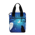 Night Forest Wolf Spirit Print Bible Tote Bag