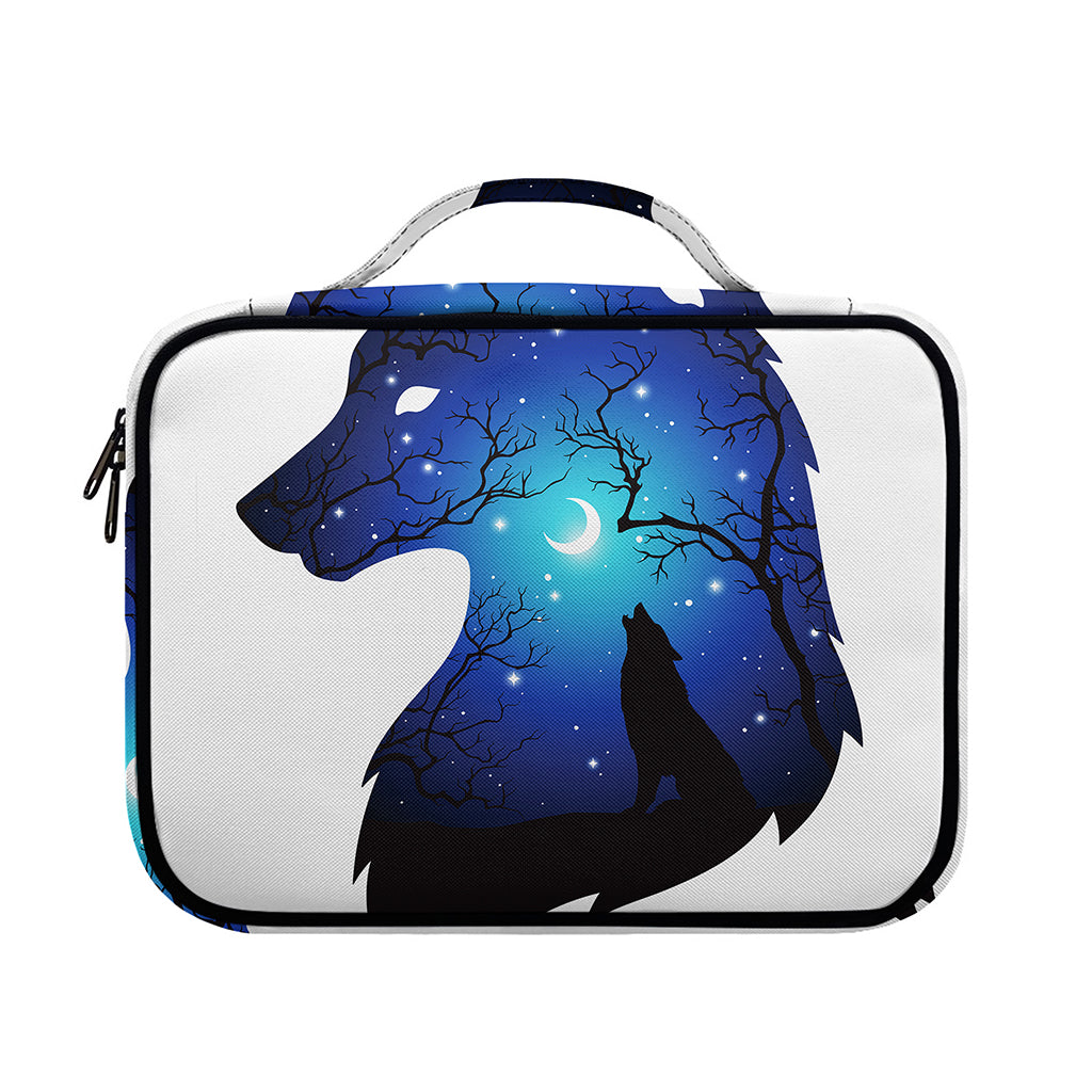Night Forest Wolf Spirit Print Briefcase Bible Bag