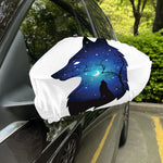 Night Forest Wolf Spirit Print Car Side Mirror Covers