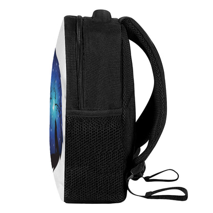 Night Forest Wolf Spirit Print Casual Backpack