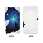 Night Forest Wolf Spirit Print Changing Pad Cover