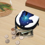 Night Forest Wolf Spirit Print Coin Purse