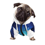 Night Forest Wolf Spirit Print Dog Zip Up Hoodie