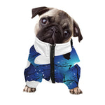 Night Forest Wolf Spirit Print Dog Zip Up Jacket
